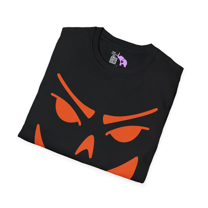 Goofy Grin Jack-O-Lantern Adult Unisex Tshirt