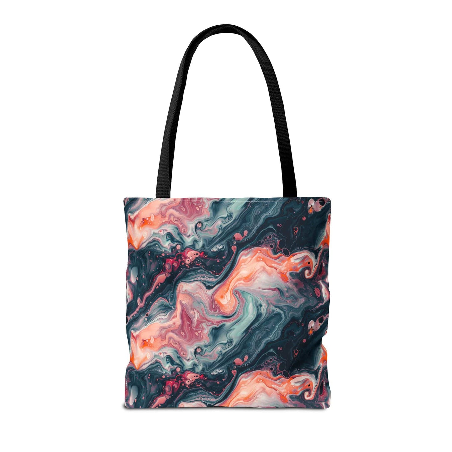 Pink Venom Marble Canvas Tote Bag