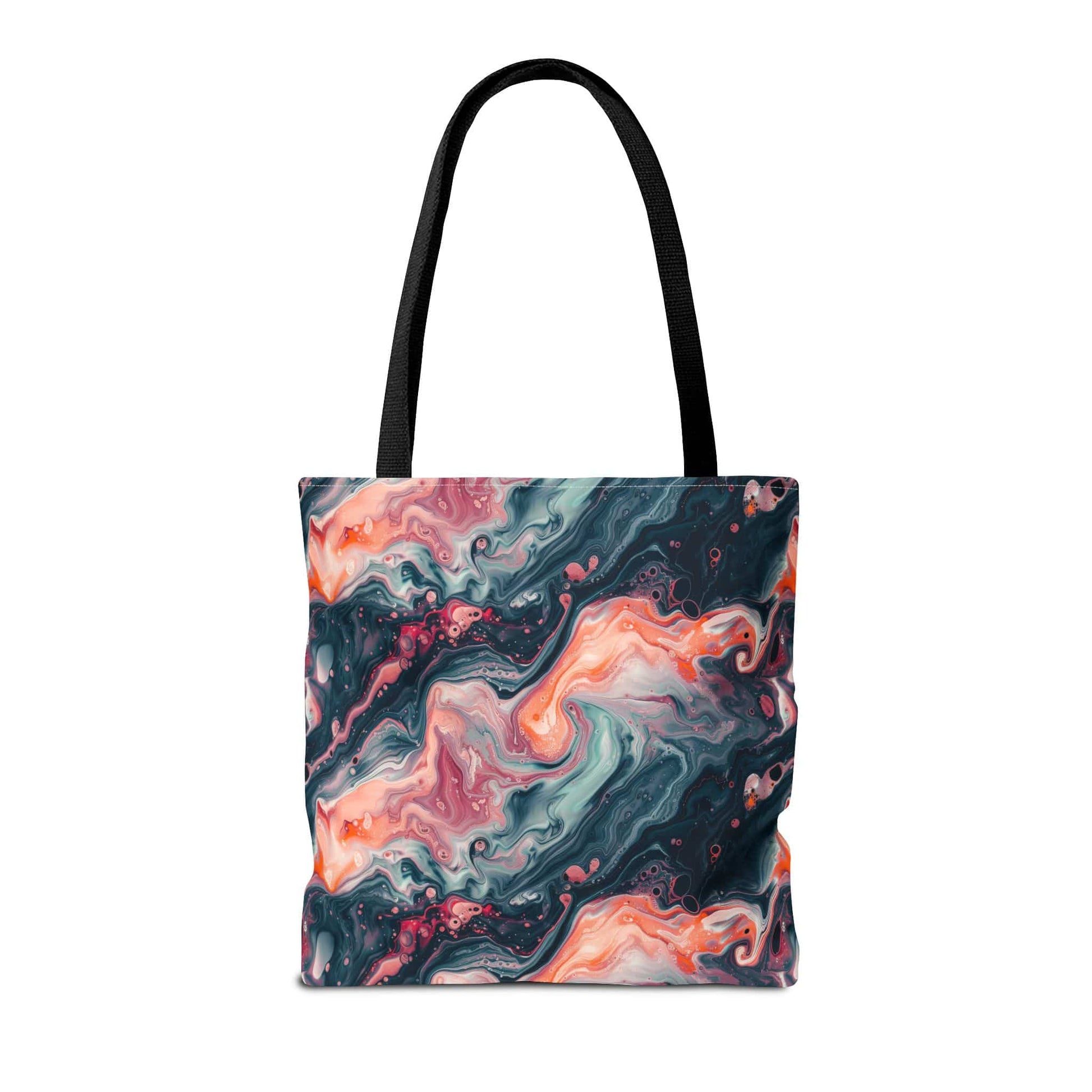 Pink Venom Marble Canvas Tote Bag