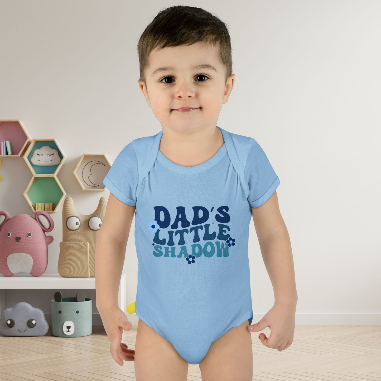 Dad's Little Shadow Infant Baby Rib Bodysuit