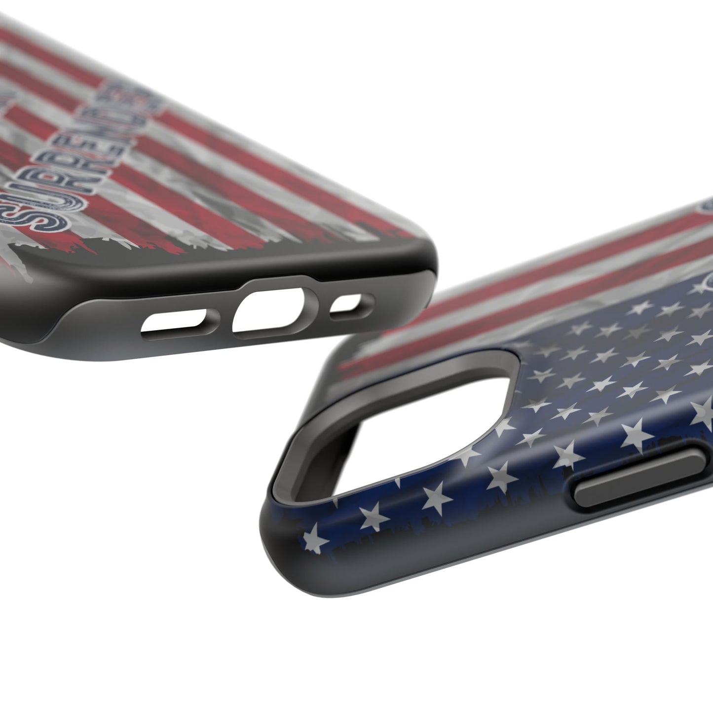 Never Surrender American Flag MagSafe® Compatible Tough Case for iPhone