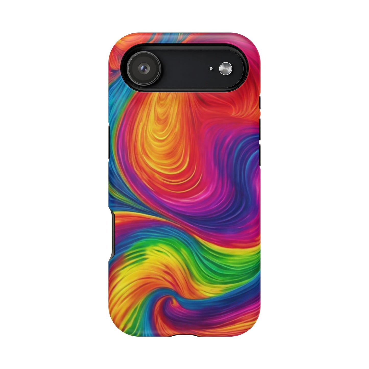 Tie Dye Color Swirl MagSafe® Compatible Tough Case for iPhone