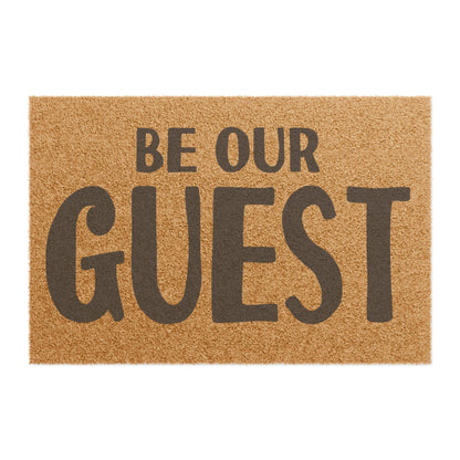 Be Our Guest Coconut Fiber Doormat