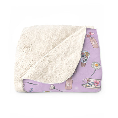 Lilac Meadow Keepsakes Fleece Blanket