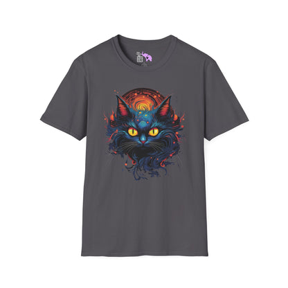 Creepy Black Cats 12 Adult T-shirt