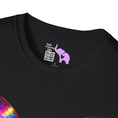 Colorful Butterfly & Flowers Adult T-shirt