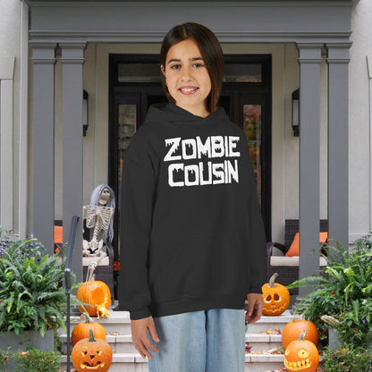""Zombie Cousin Youth Heavy Blend Hoodie