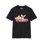 Easter Chick & Eggs In Vintage Truck Adult T-shirt