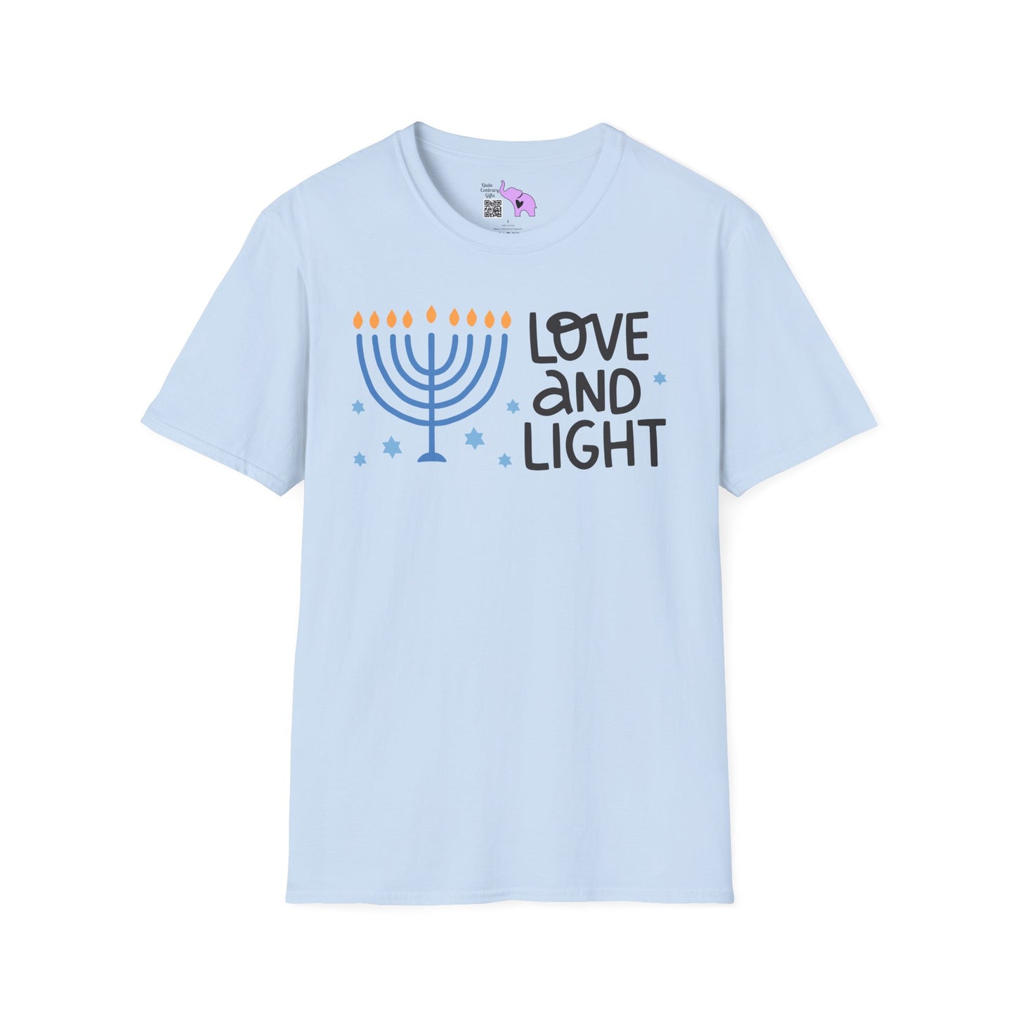 Hanukkah Love & Light 2 Adult T-shirt