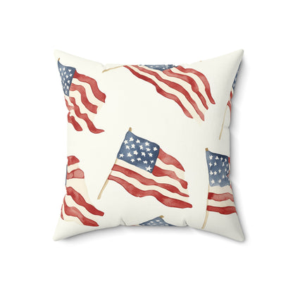 Waves of Freedom Throw Pillow