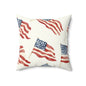 Waves of Freedom Throw Pillow