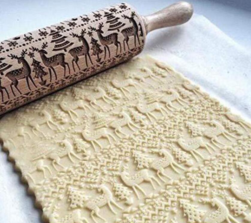 Decorative Embossed Rolling Pins for Baking