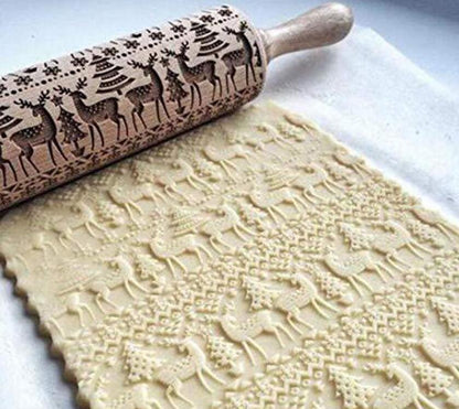 Decorative Embossed Rolling Pins for Baking