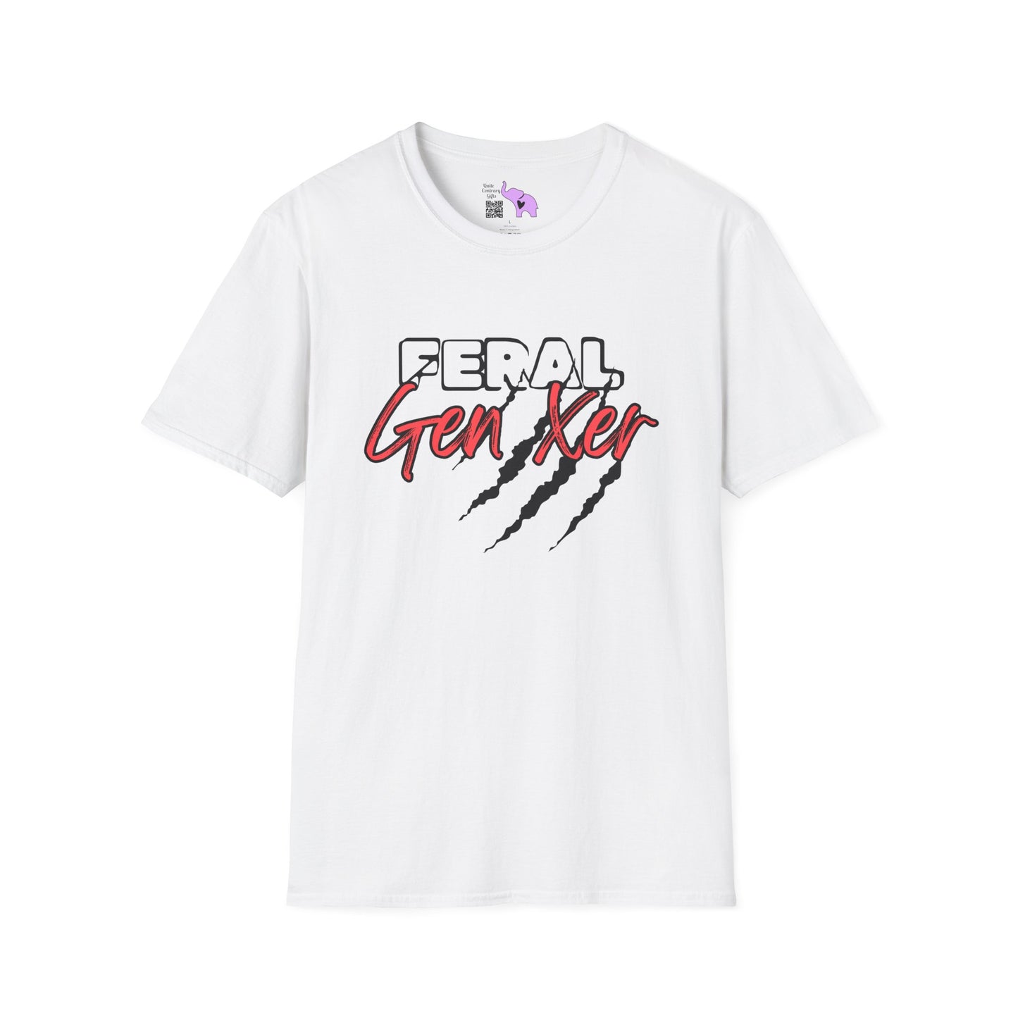 Feral GenXer w/Claws Adult T-Shirt