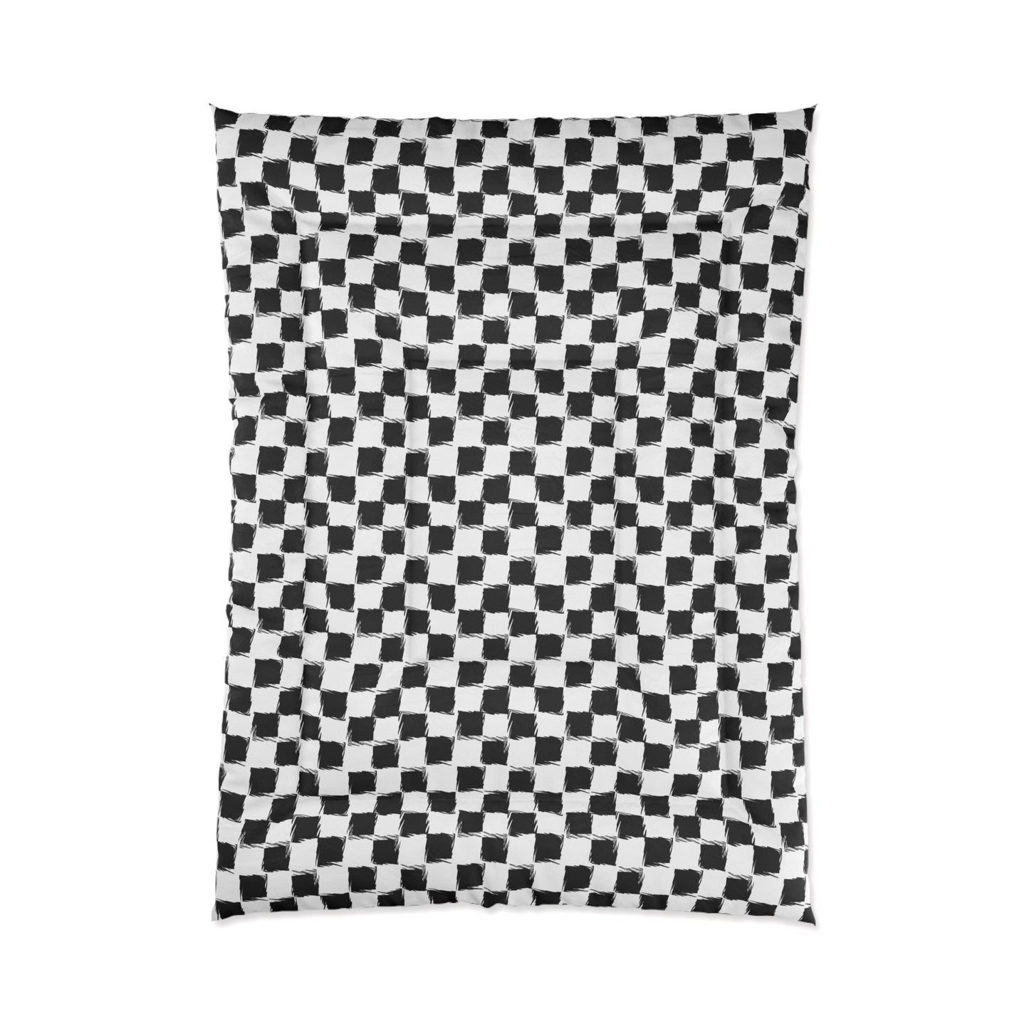 Distorted Check Comforter