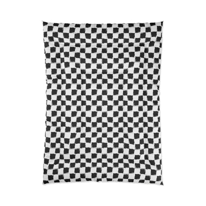 Distorted Check Comforter