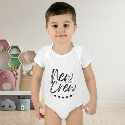 New To The Crew Infant Baby Rib Bodysuit