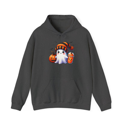 Cute Ghost and Pumpkins Heavy Blend™ Hooded Sweatshirt