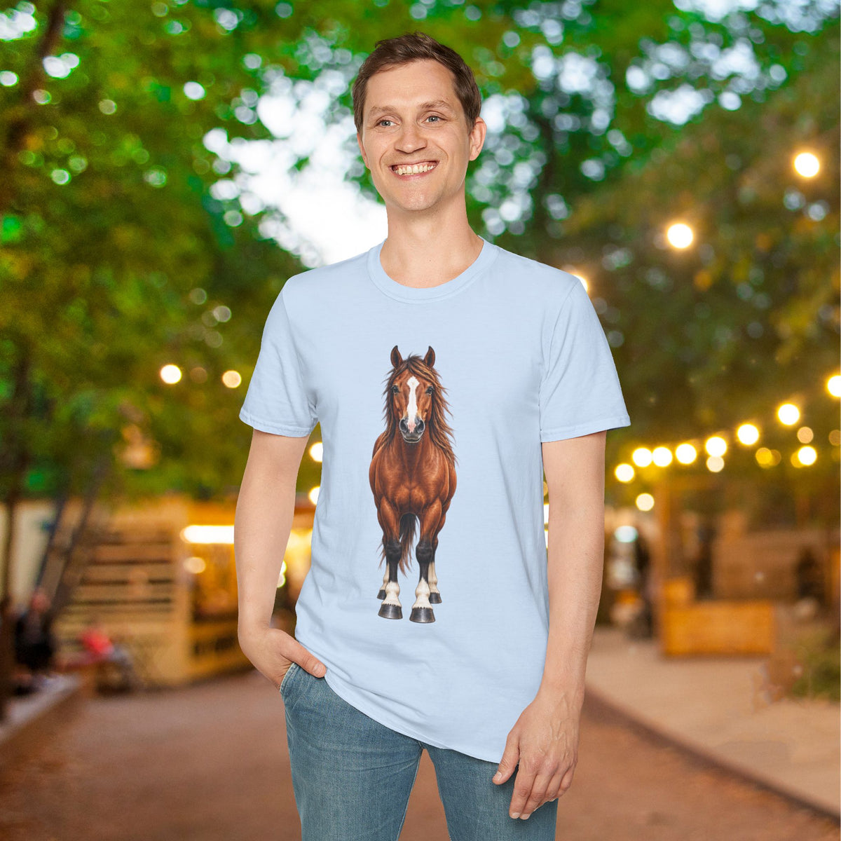 ""Front to Back Horse Lover Adult T-shirt