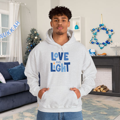 Hanukkah Love & Light 2 Adult Heavy Blend™ Hooded Sweatshirt