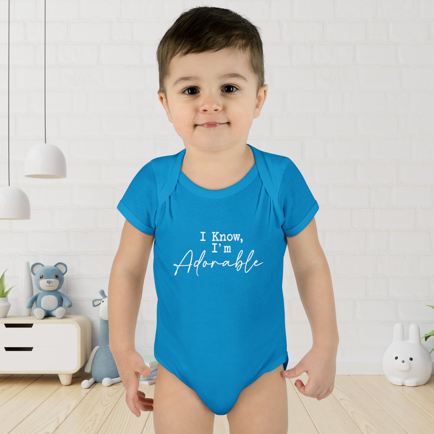 I Know I'm Adorable Infant Onesie