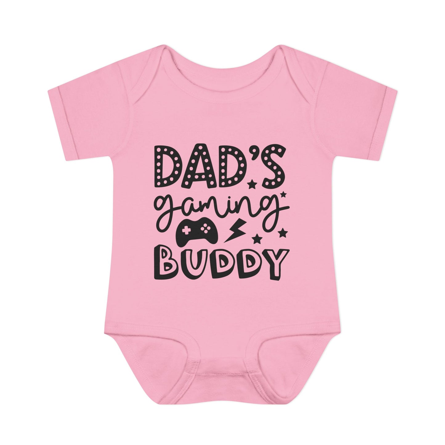 Dad's Gaming Buddy Baby Rib Bodysuit