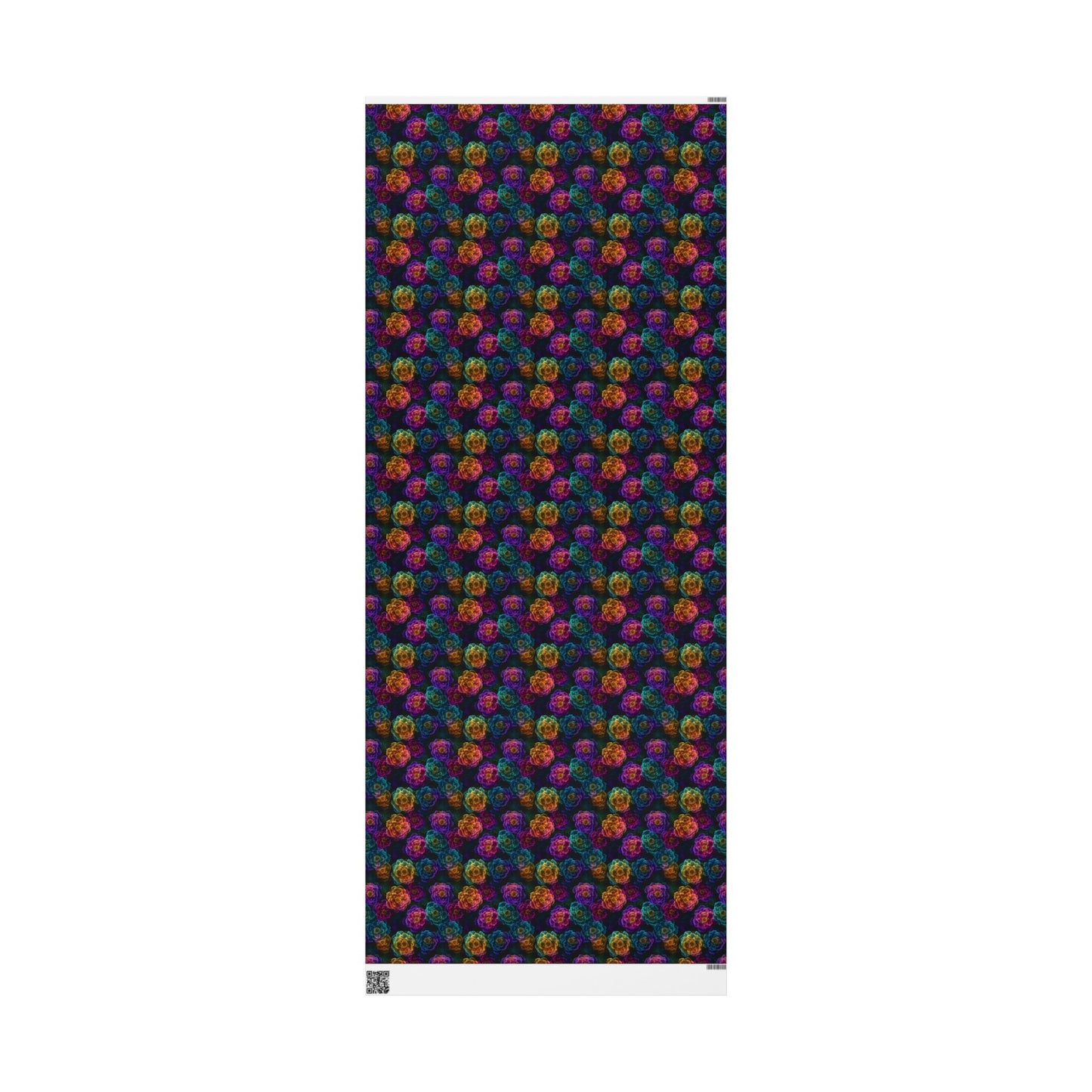 Neon Whisper Blooms Wrapping Paper