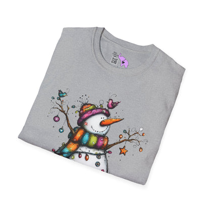 The Snowman Who Loved Butterflies Adult T-shirt