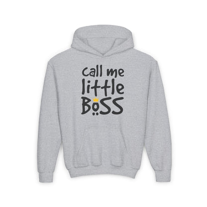 Call Me Little Boss Youth Heavy Blend Hoodie