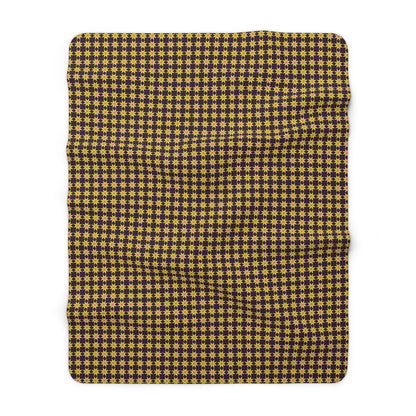 Golden Radiance Sherpa Fleece Blanket