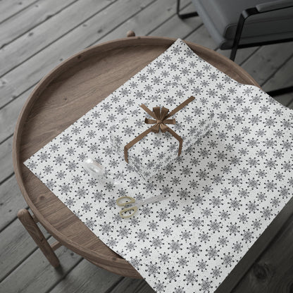 Skull Snowflakes Wrapping Paper