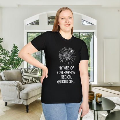 My Web of Overlapping Medical Conditions Adult T-shirt