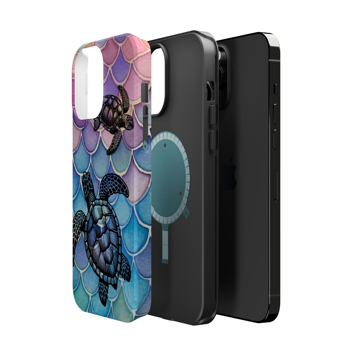 Sea Turtle Silhouette MagSafe® Compatible Tough Case for iPhone