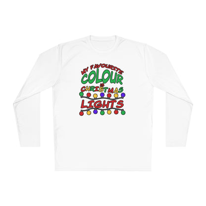 My Favourite Colour Is Christmas Lights Adult Long Sleeve Tee