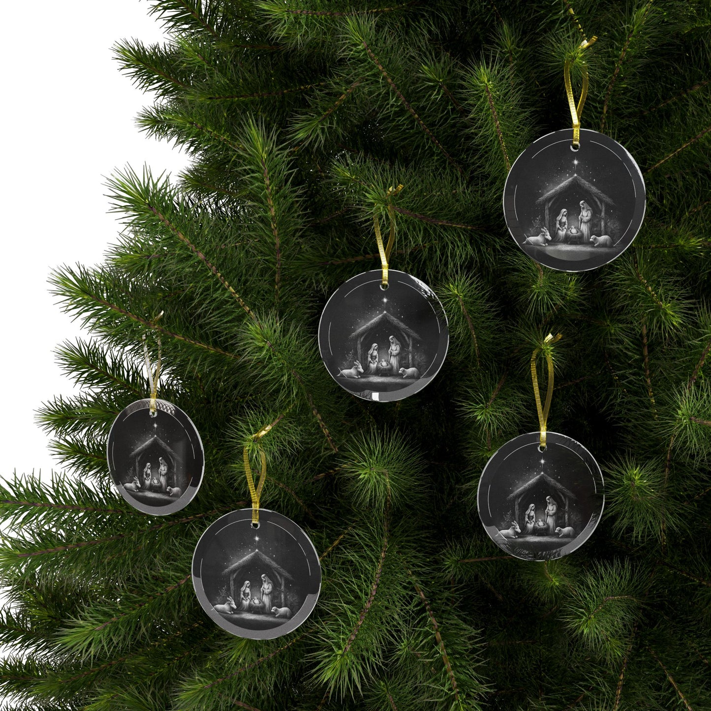 Light in the Darkness Glass Ornament