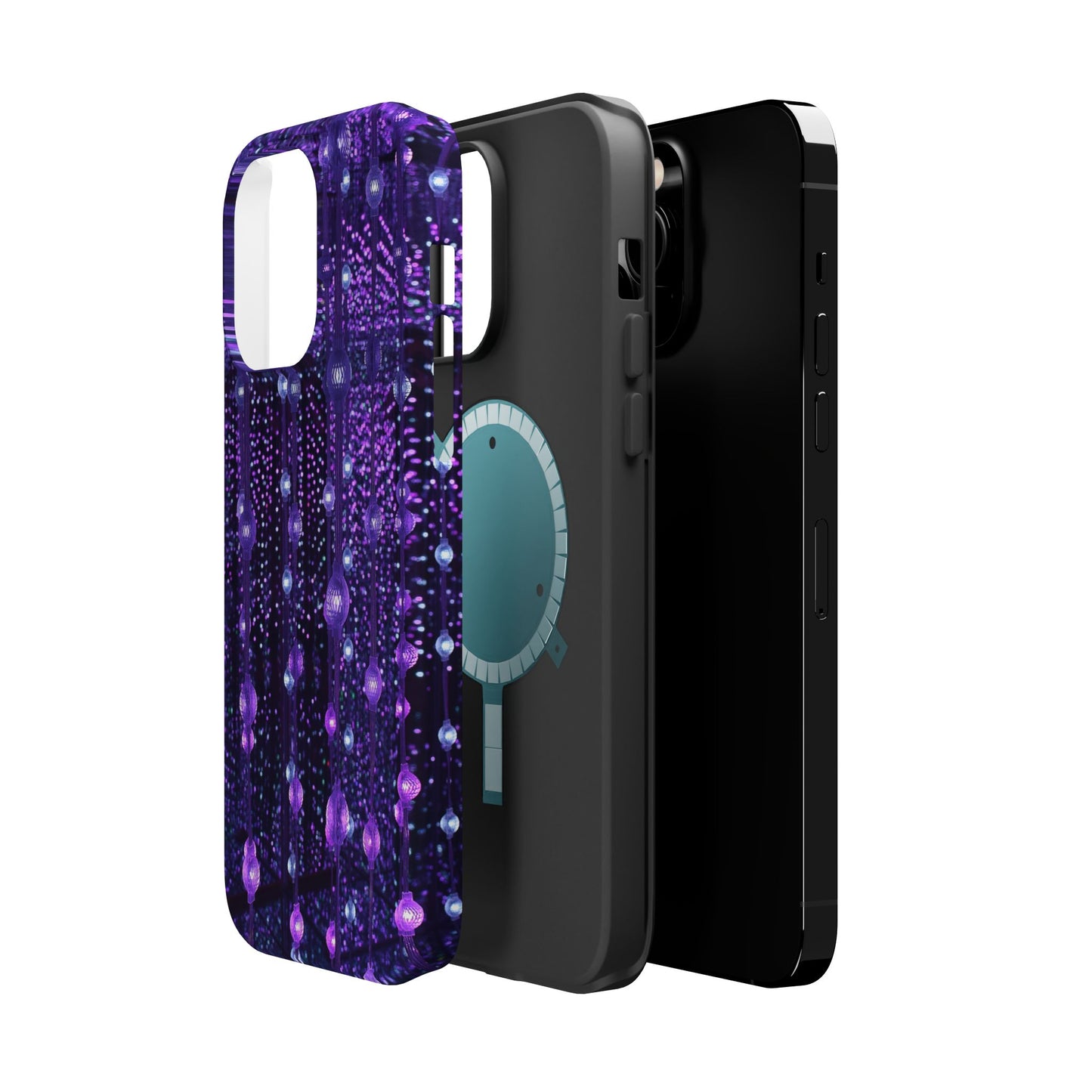 Purple Raindrops MagSafe® Compatible Tough Case for iPhone