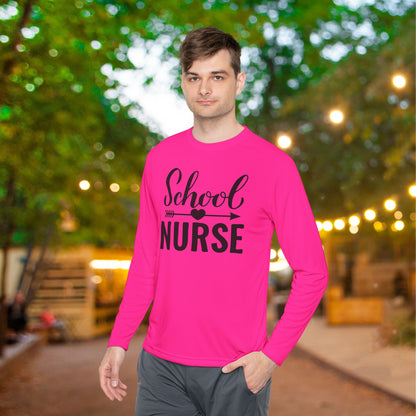 School Nurse Adult Long Sleeve Tee