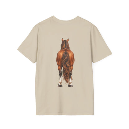 ""Front to Back Horse Lover Adult T-shirt