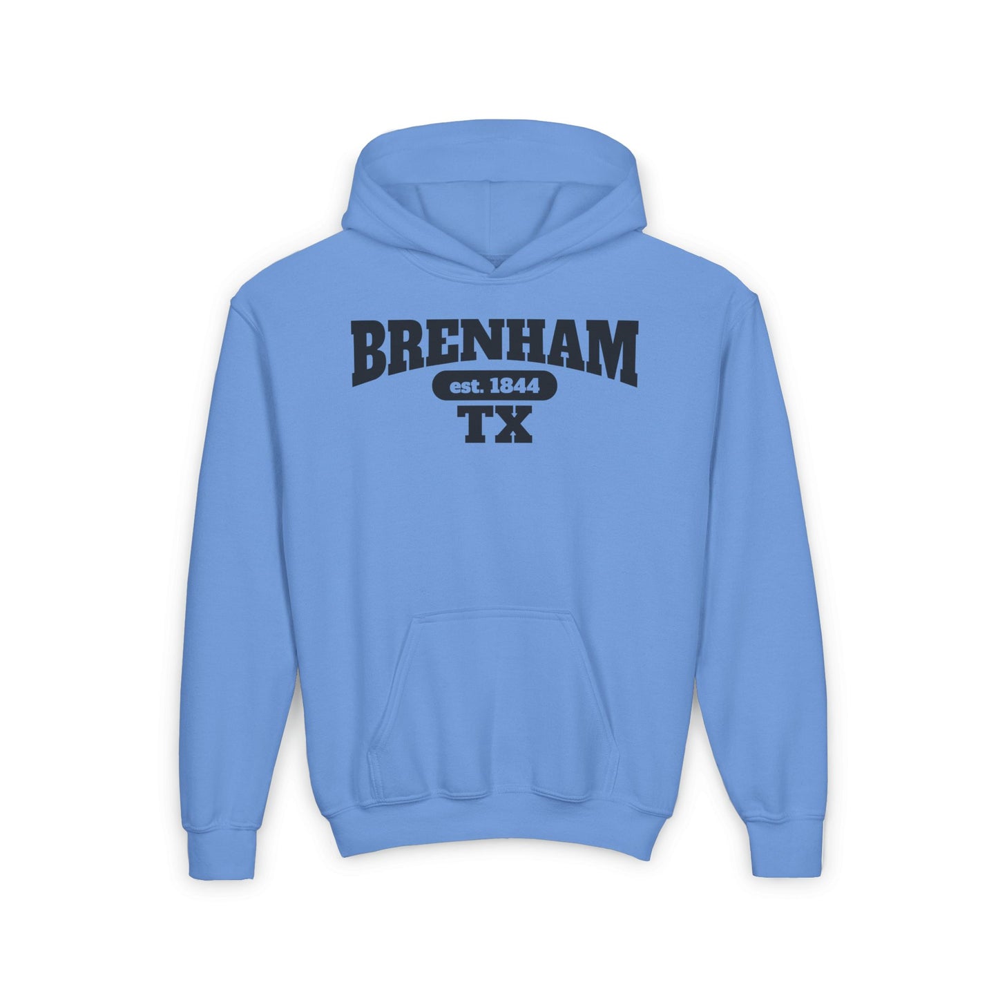 Brenham Tx Est. 1844 Youth Heavy Blend Hoodie