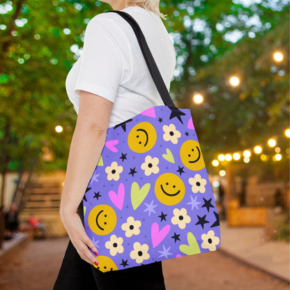 Happy Little Things Canvas Tote Bag
