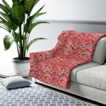 Cherry Bombshell Fleece Blanket