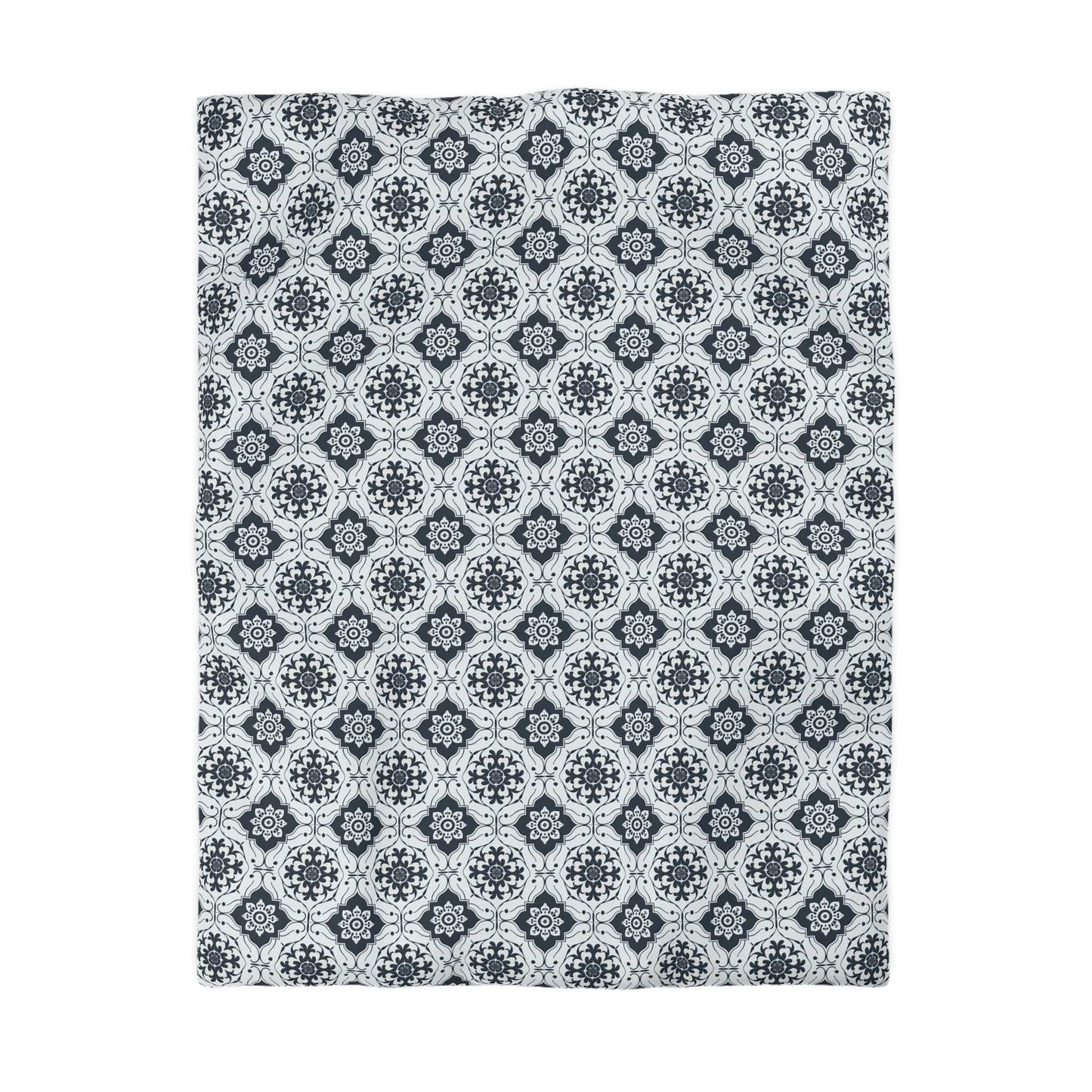 Lisbon Noir Microfiber Duvet Cover