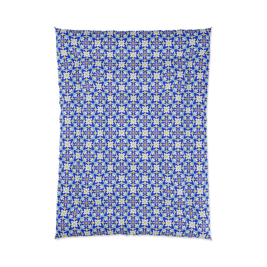 Blue Horizon Mosaic Comforter