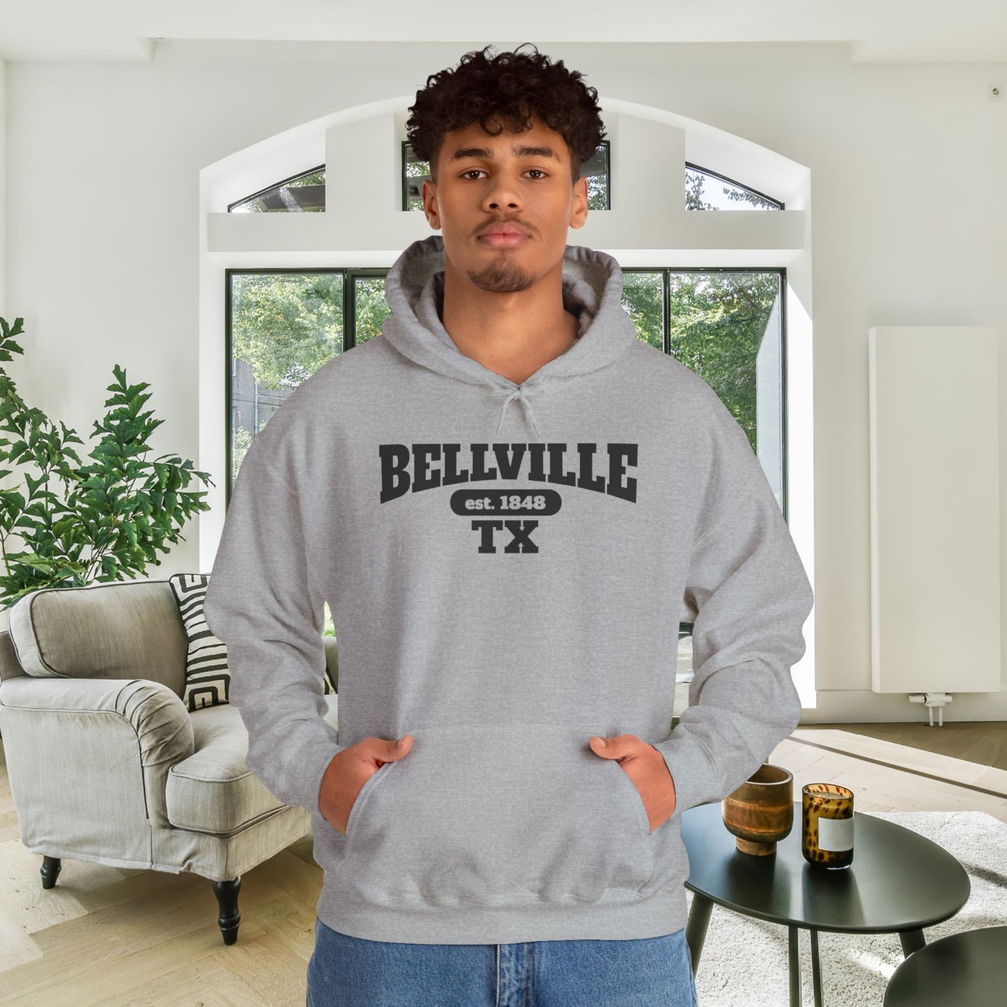 Bellville Texas Est. 1848 Adult Heavy Blend™ Hooded Sweatshirt