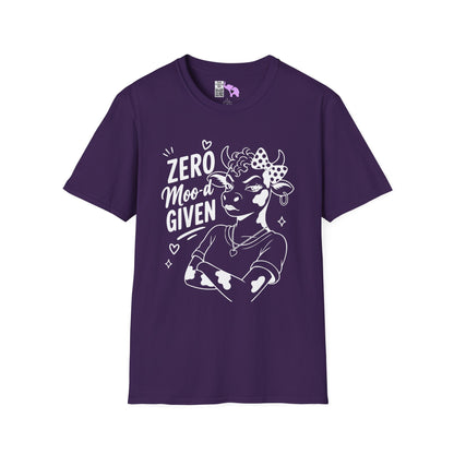 Zero Moo-d Given Adult T-shirt