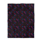 Velvet Patchwork Print Microfiber Duvet Cover