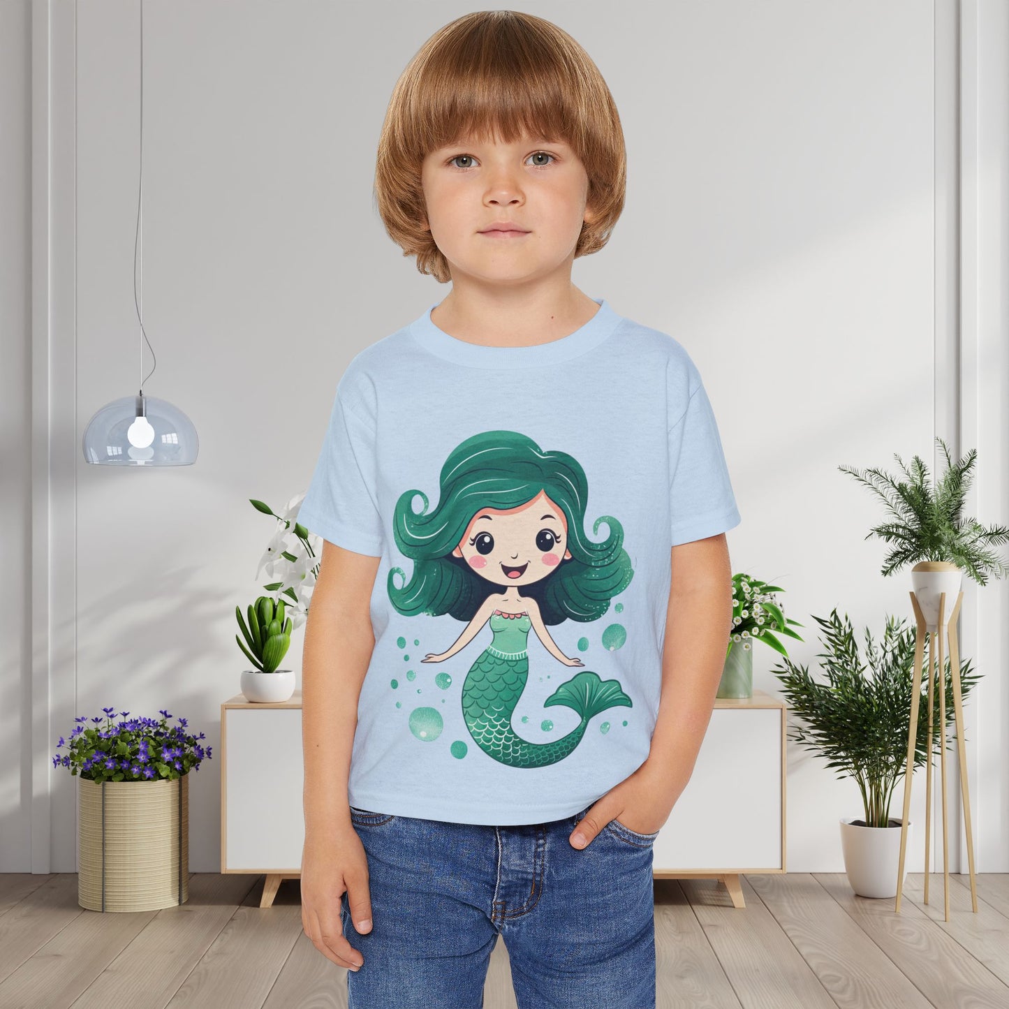 Teal Mermaid Heavy Cotton™ Toddler T-shirt