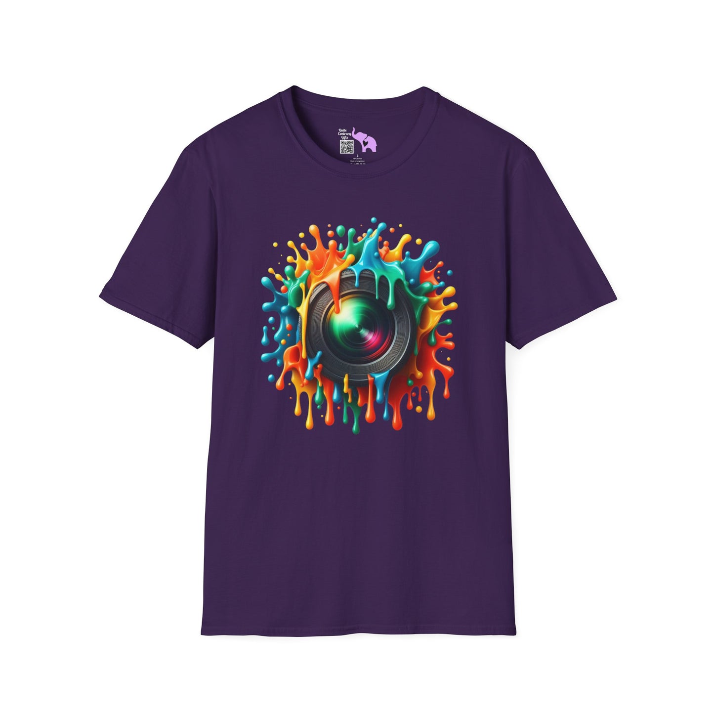 Colorful Camera Lens Adult T-shirt