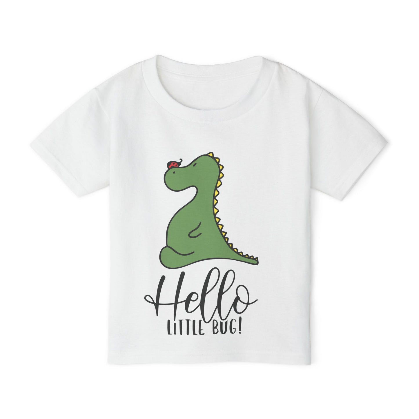 Hello Little Bug (Dinosaur) Heavy Cotton™ Toddler T-shirt