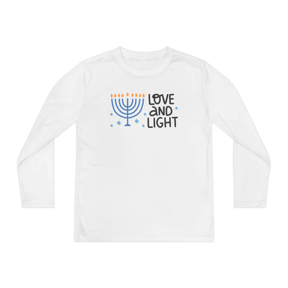 Hanukkah Love & Light Youth Long Sleeve Tee